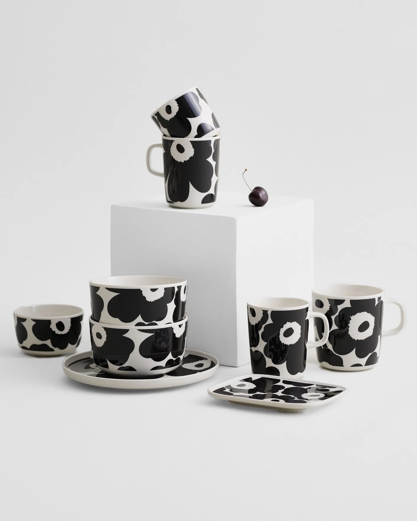 Tasse Unikko Schwarz/Weiß 250ml - GUNDT HOME