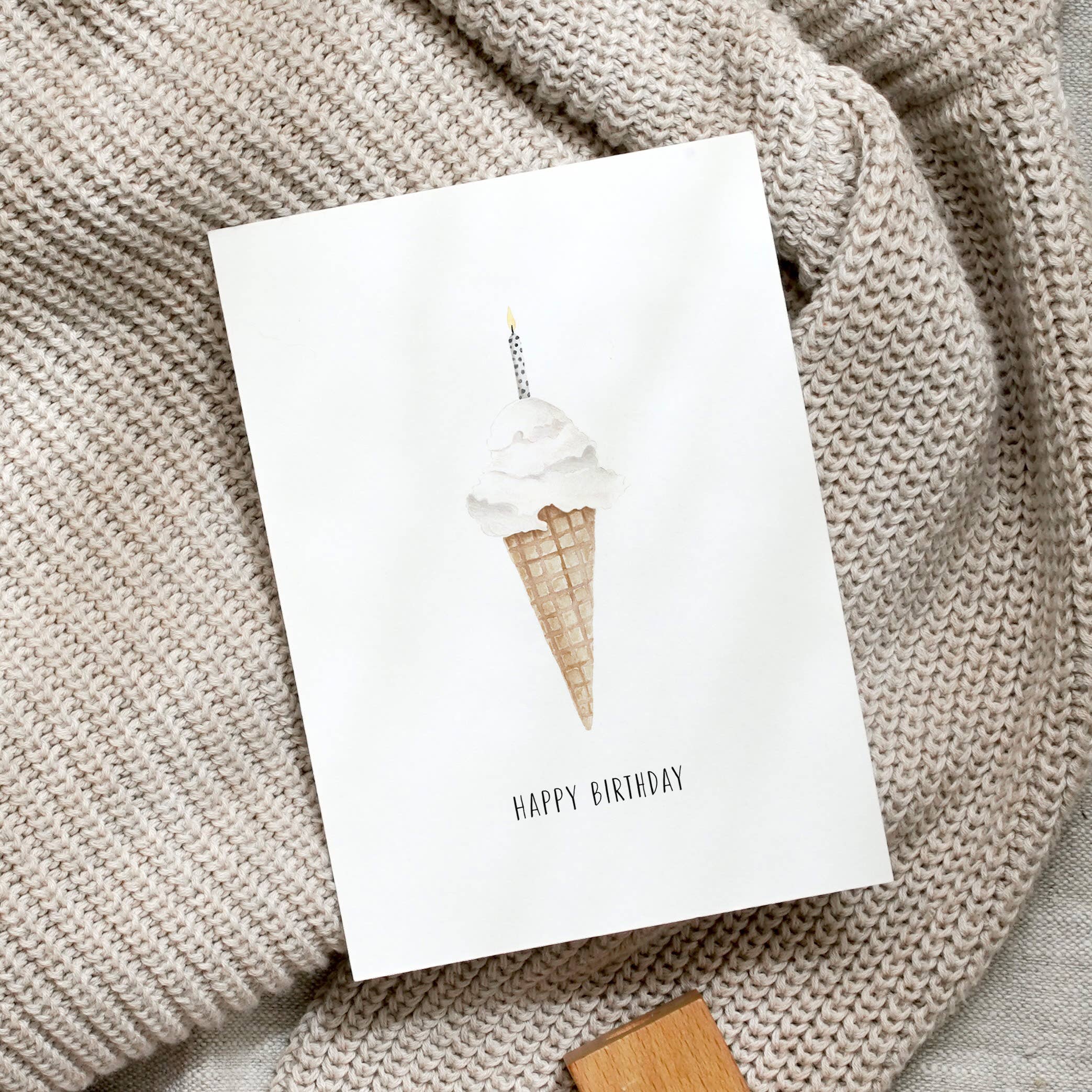 Postkarte - Ice cream candle - GUNDT HOME