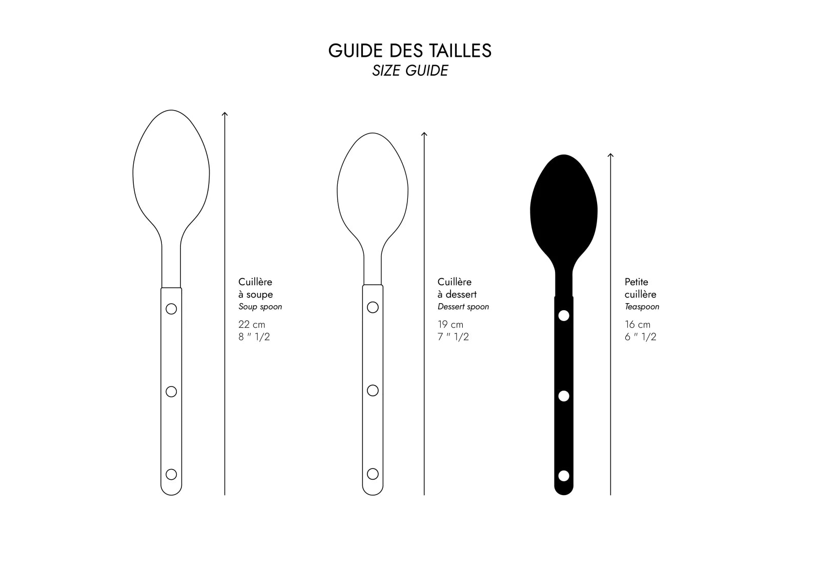 Teelöffel Bistrot aus Edelstahl schwarz - GUNDT HOME