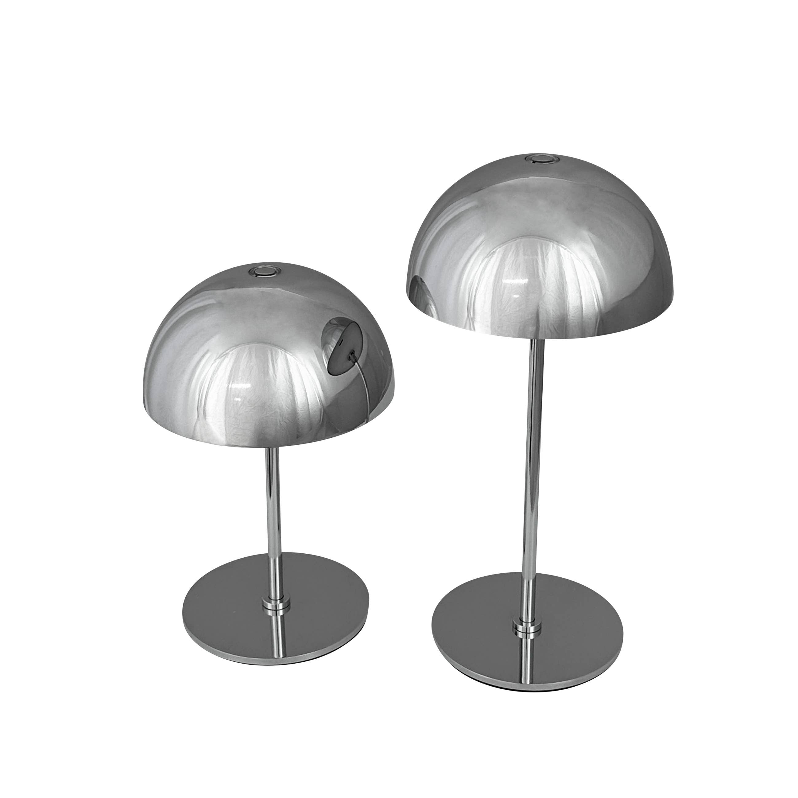 ALONG LED Mini-Tischlampe Chrom 2er Set. - GUNDT HOME
