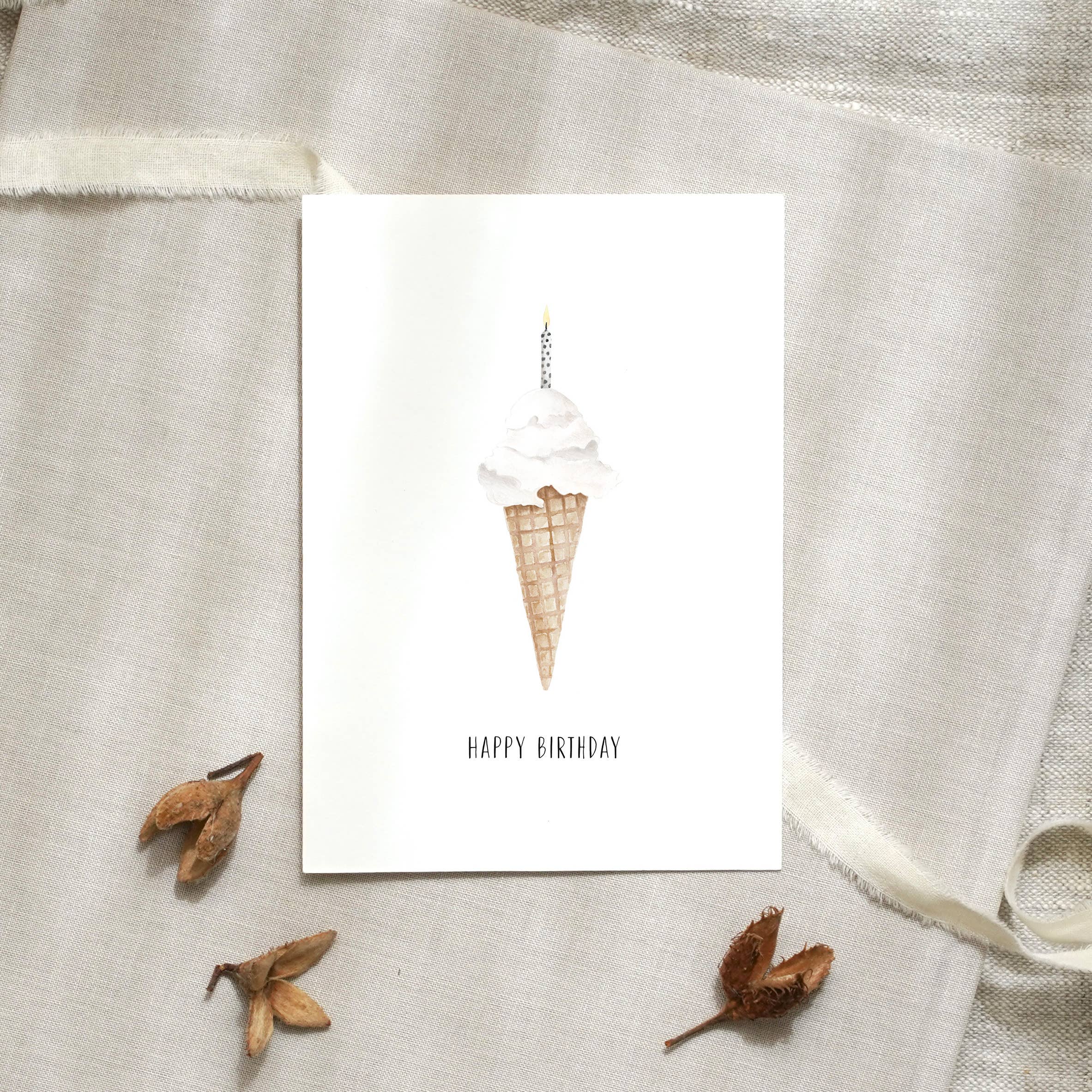 Postkarte - Ice cream candle - GUNDT HOME