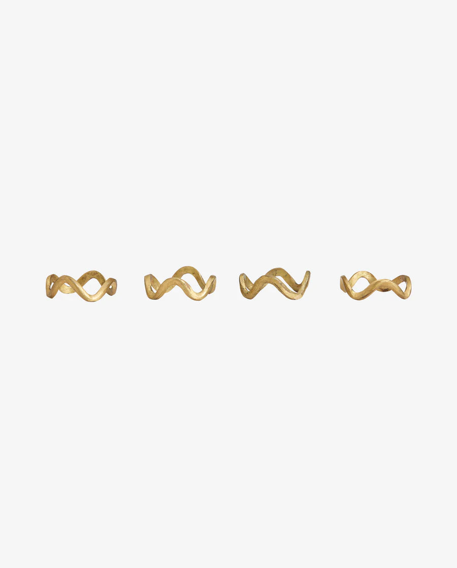 NORDAL Skye Servietten Ring gold - GUNDT HOME