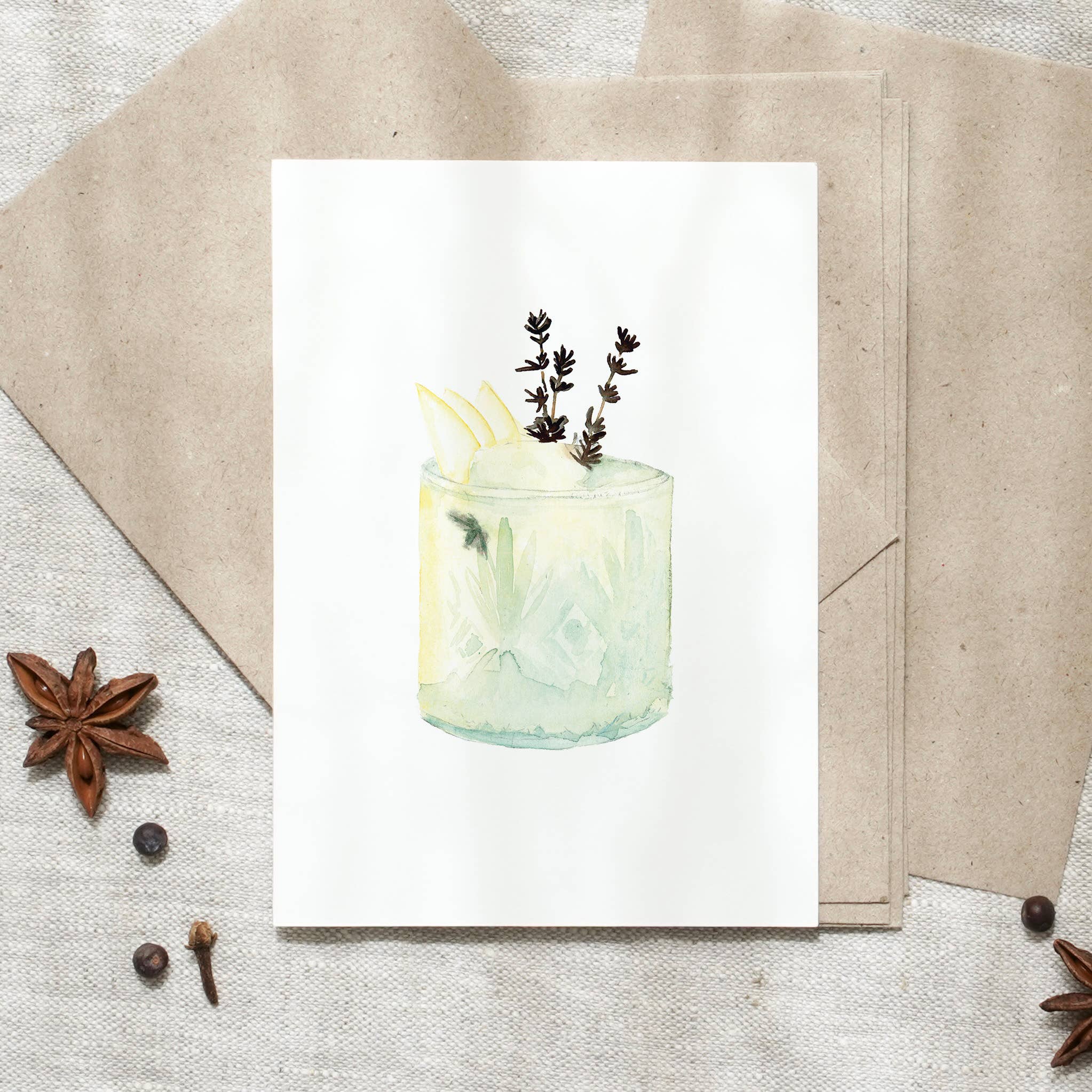 Postkarte · Gin | Cocktail - GUNDT HOME