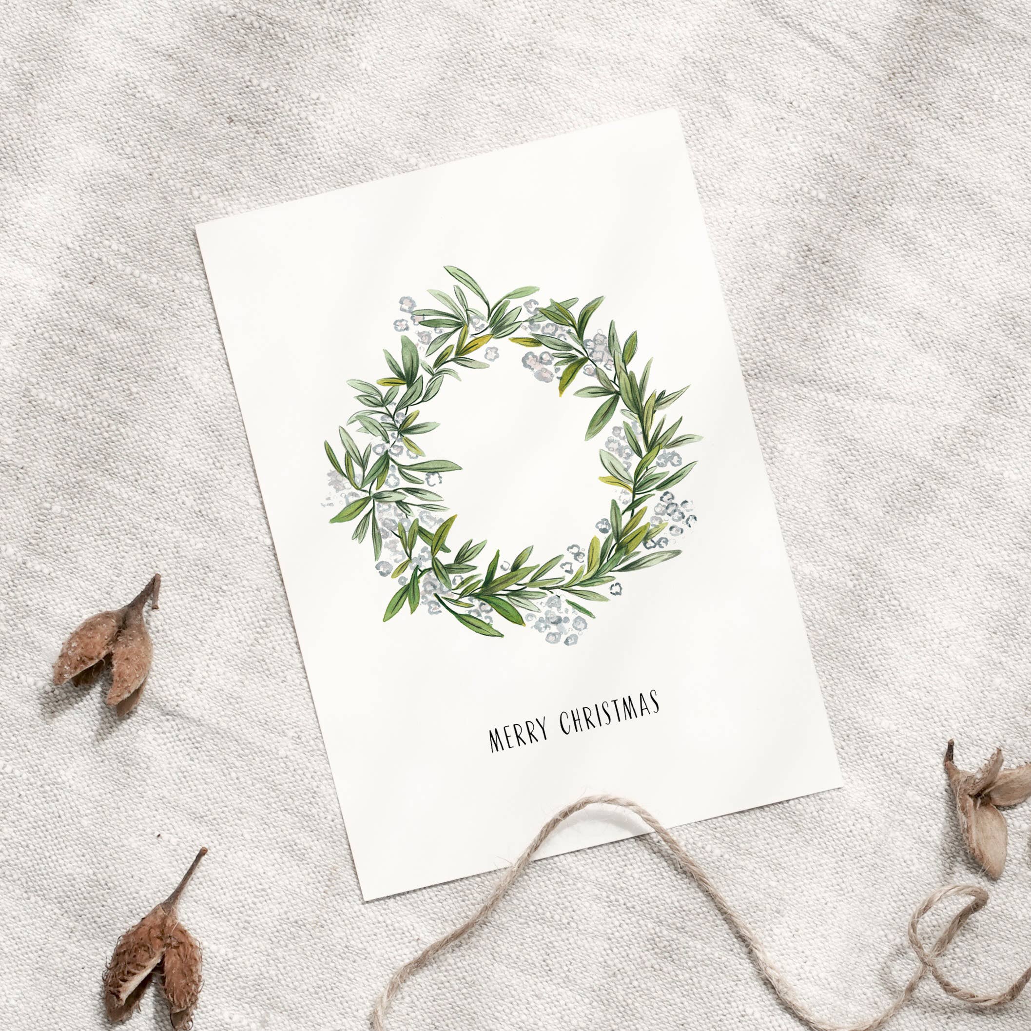 Postkarte - Christmas wreath - GUNDT HOME