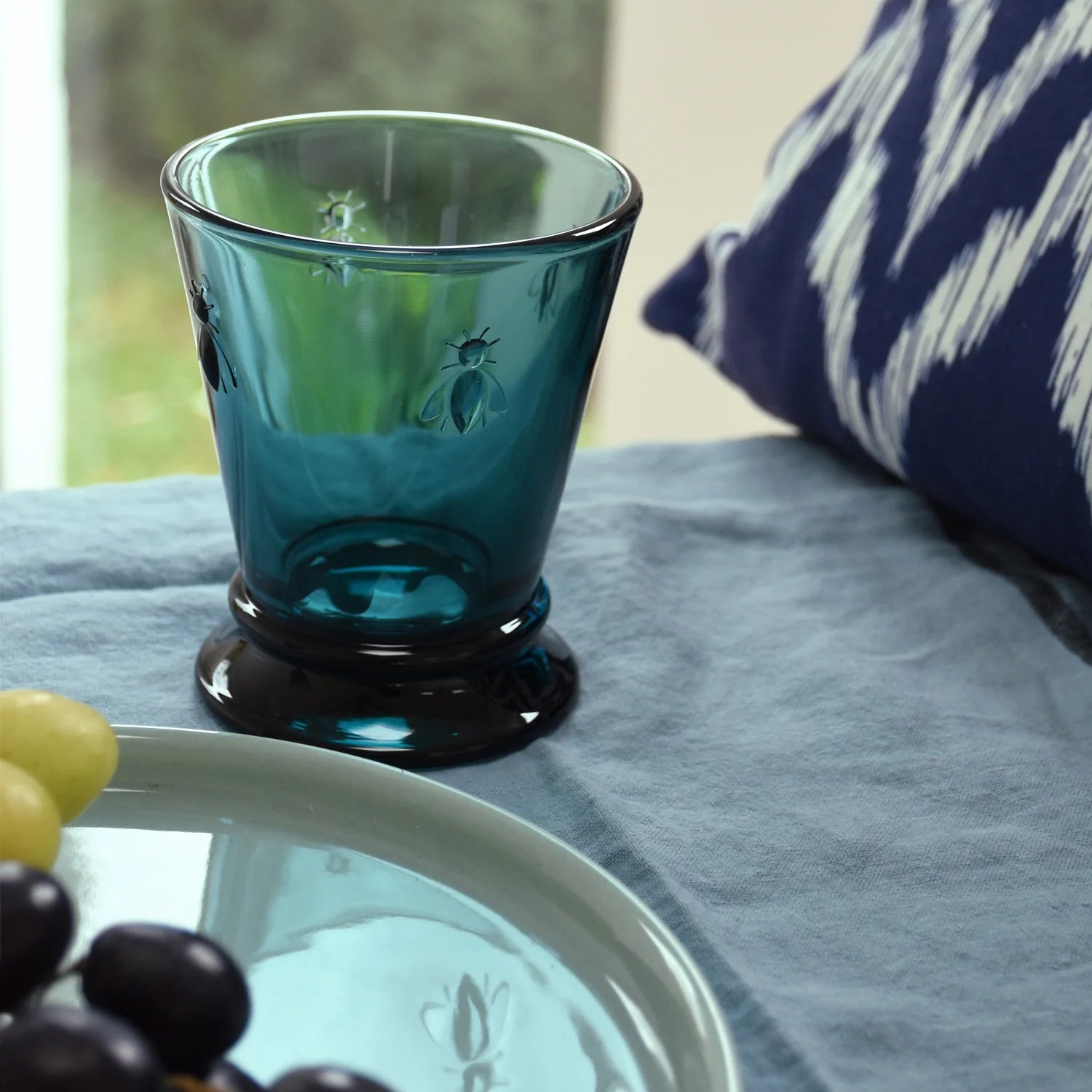 Trinkglas Abeille Blau - GUNDT HOME