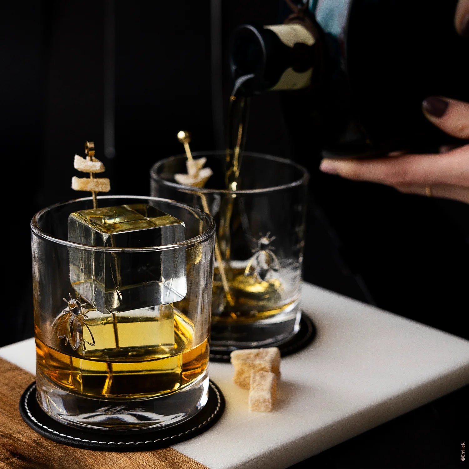 Whisky Gläser Abeille 4er - GUNDT HOME