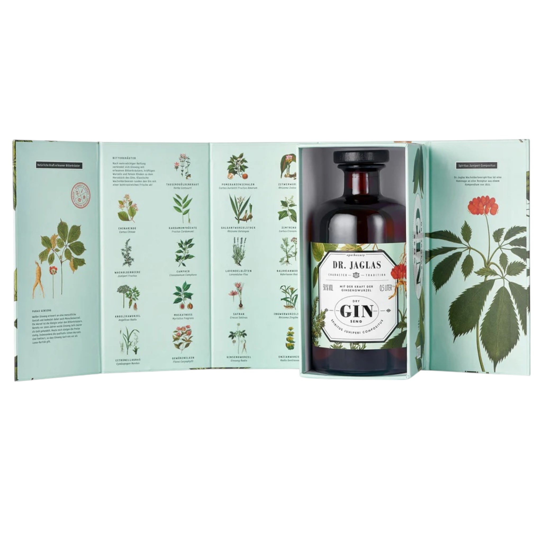 Dry GIN-seng Gin 500ml - GUNDT HOME