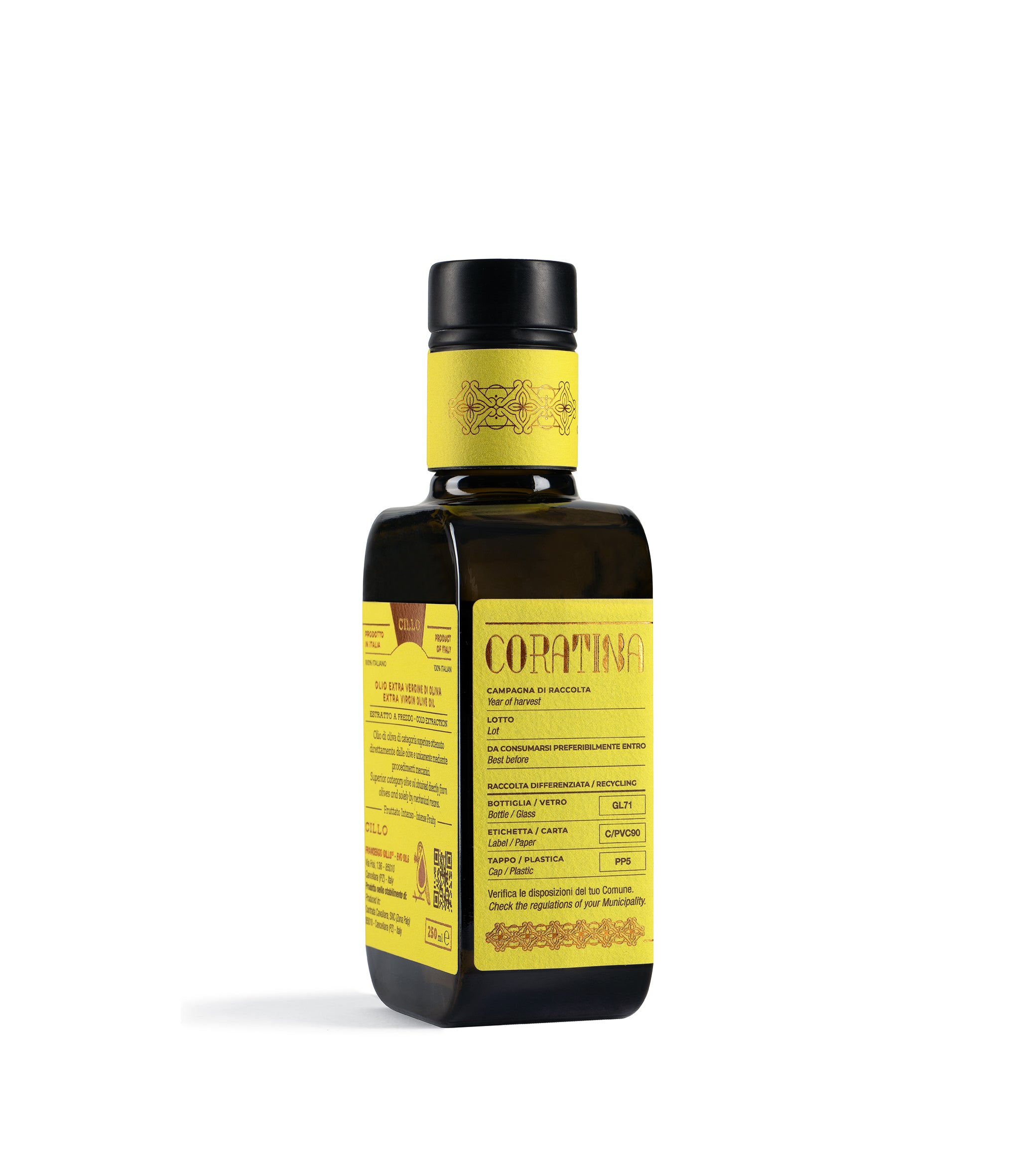 Mono, Coratina – Natives Olivenöl Extra 250ml - GUNDT HOME