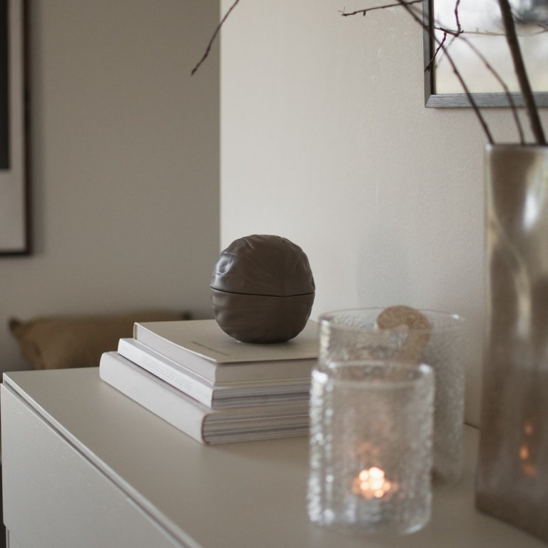 Wallnus Keramikdose Beige - GUNDT HOME