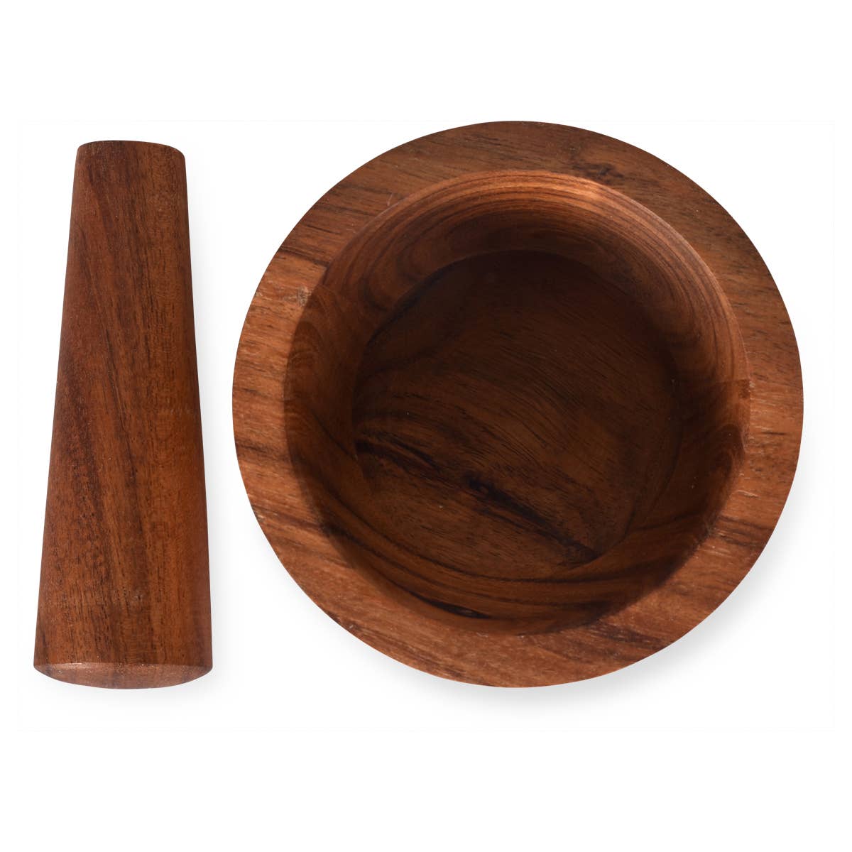 Holzmörser mit Stößel D12 H7cm - GUNDT HOME