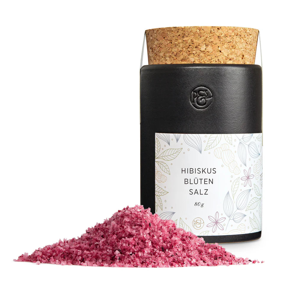 Hibiskusblütensalz Keramikdose - GUNDT HOME