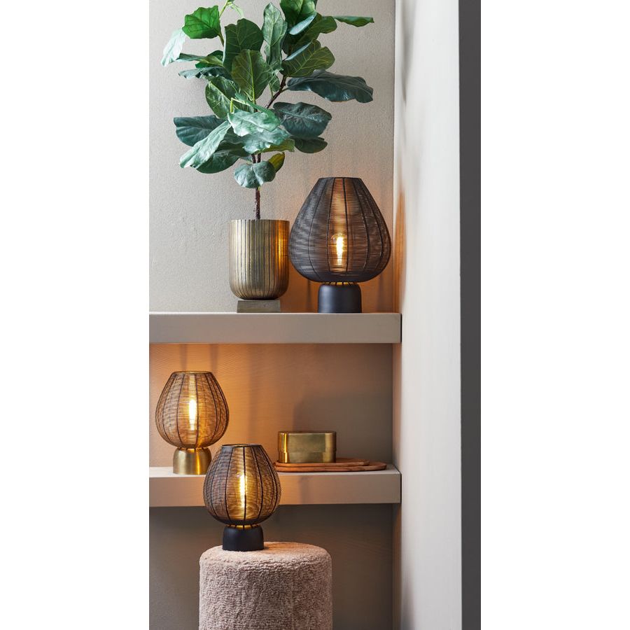 Tischleuchte Suneko antik bronze - GUNDT HOME