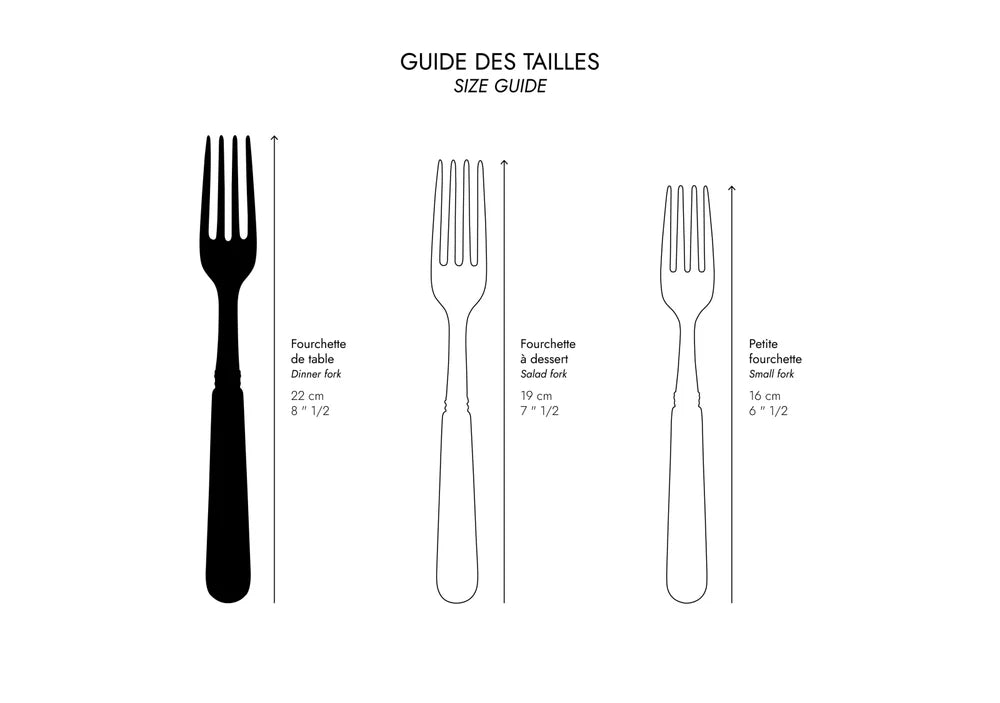 Gabel Bistrot aus Edelstahl Elfenbein - GUNDT HOME