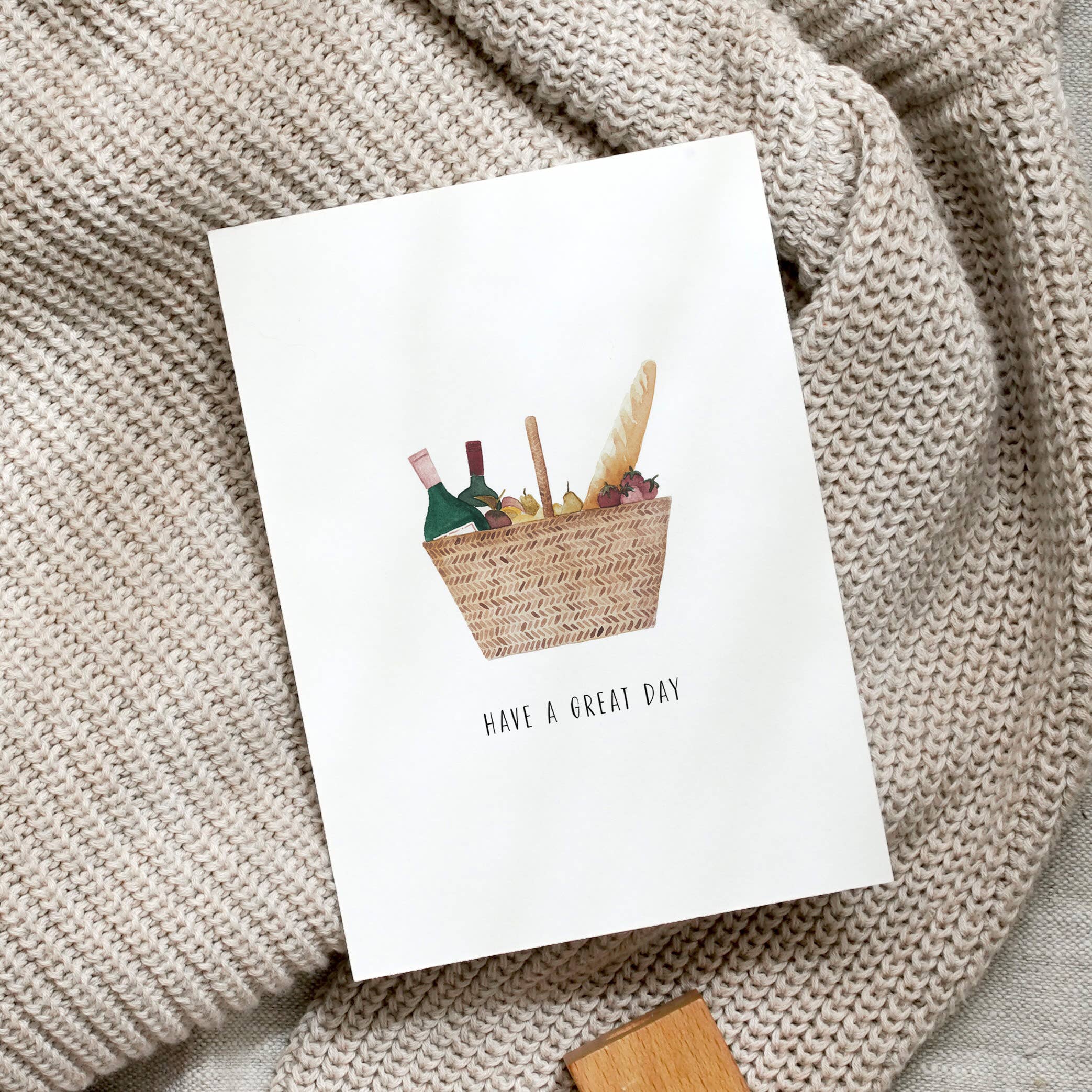 Postkarte - Picknickkorb - GUNDT HOME