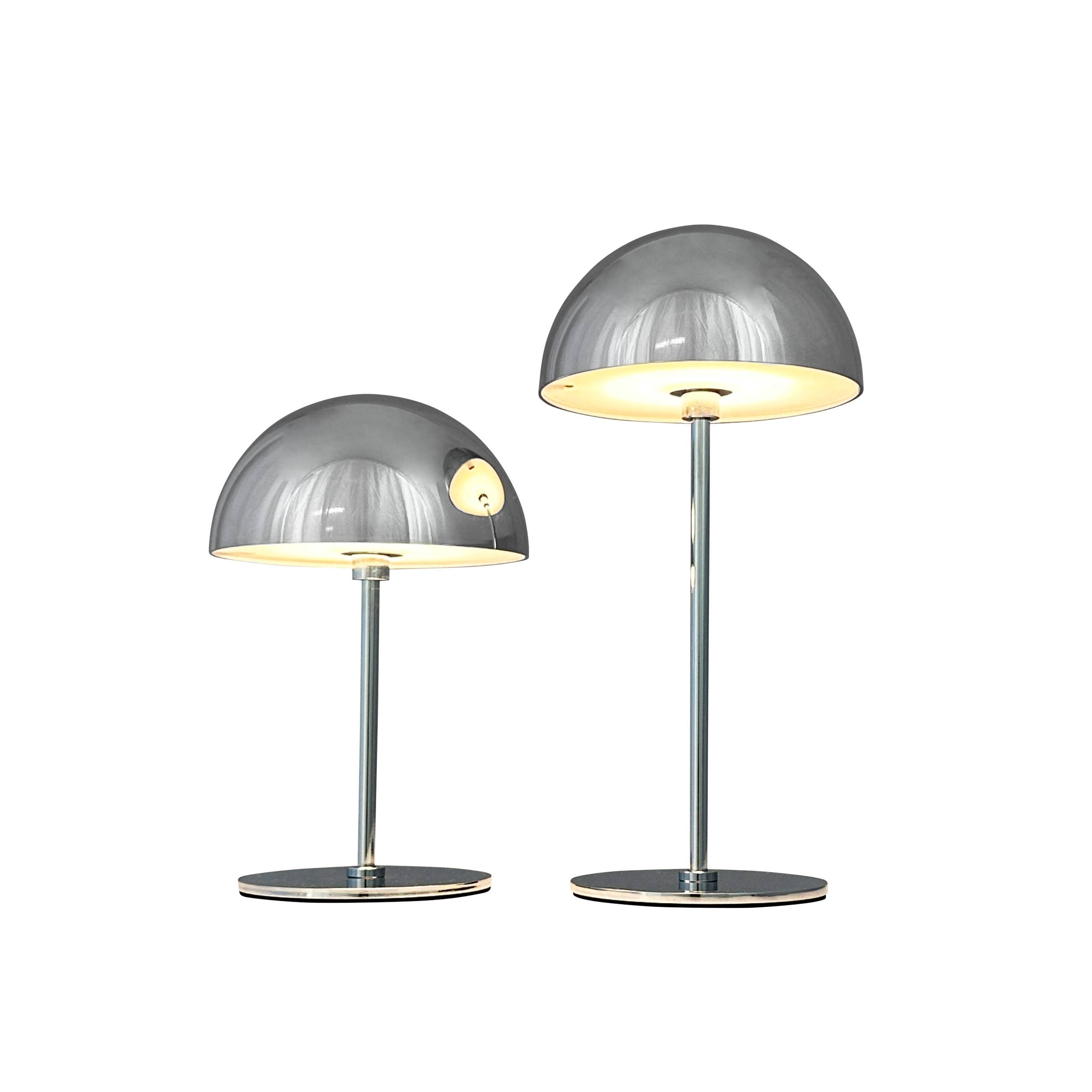 ALONG LED Mini-Tischlampe Chrom 2er Set. - GUNDT HOME