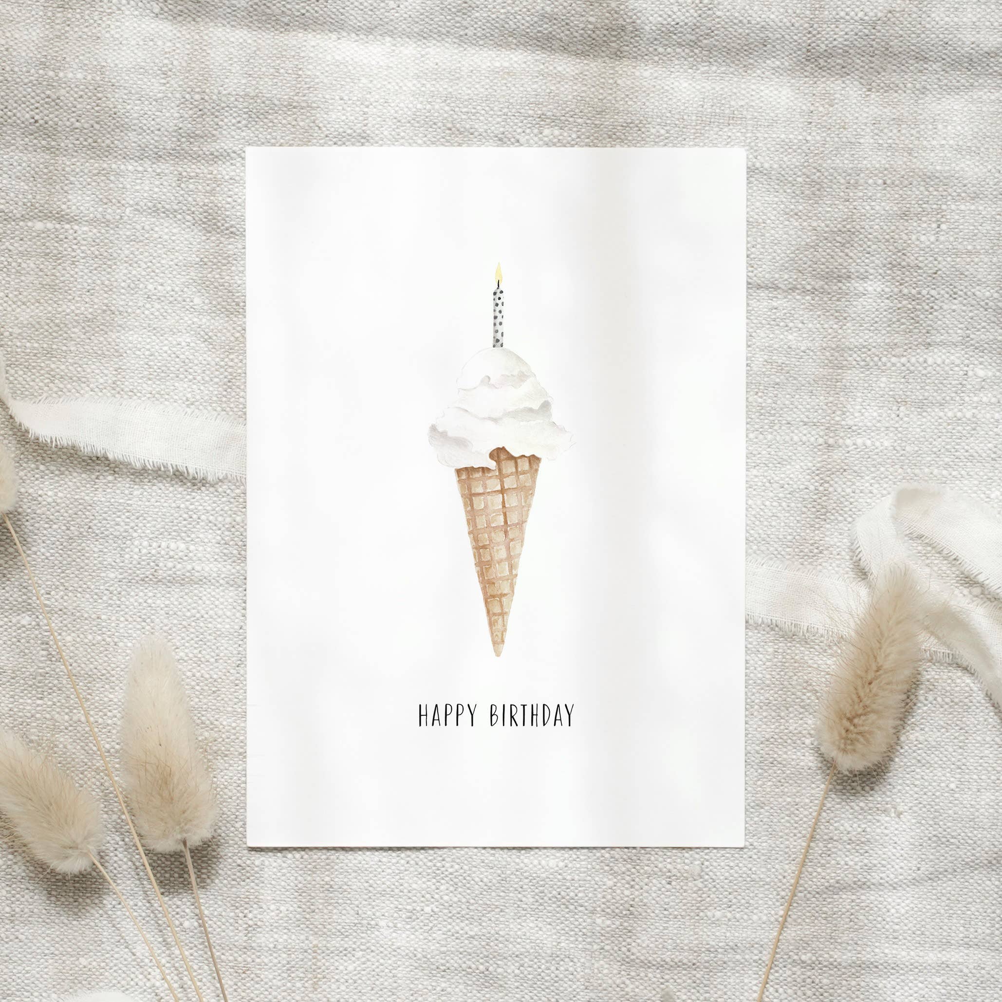 Postkarte - Ice cream candle - GUNDT HOME