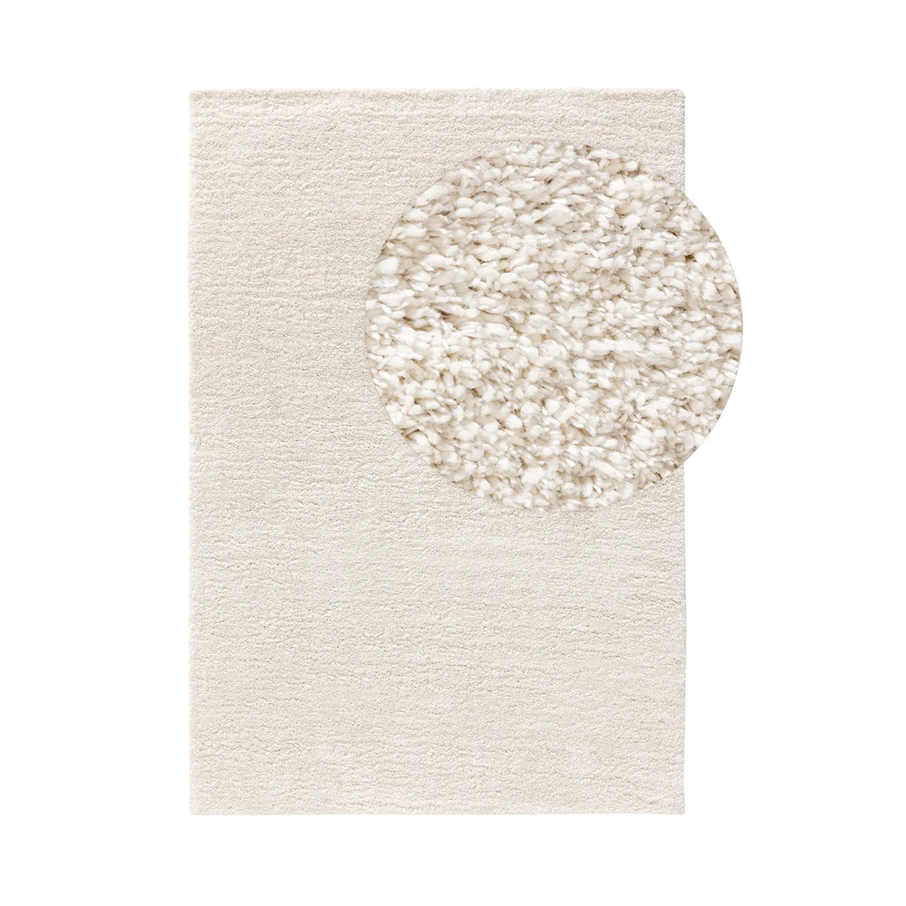 Washable Shaggy Rug Sera Cream 120x170 cm - GUNDT HOME