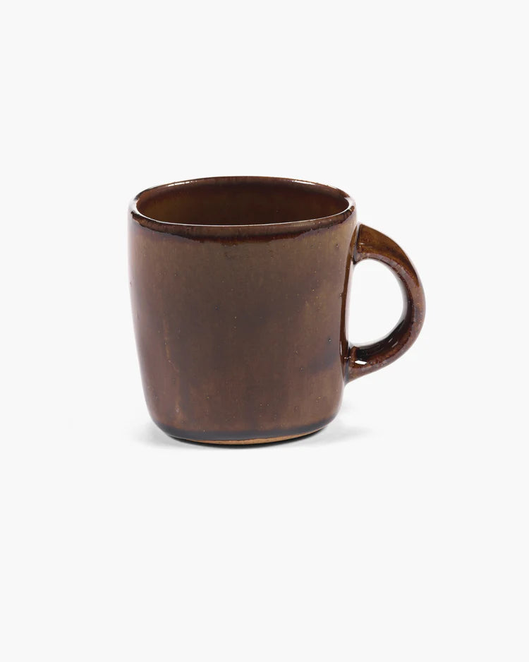 SERAX Uncharted Out of Lines Kaffee Becher mit Henkel Ocher - GUNDT HOME