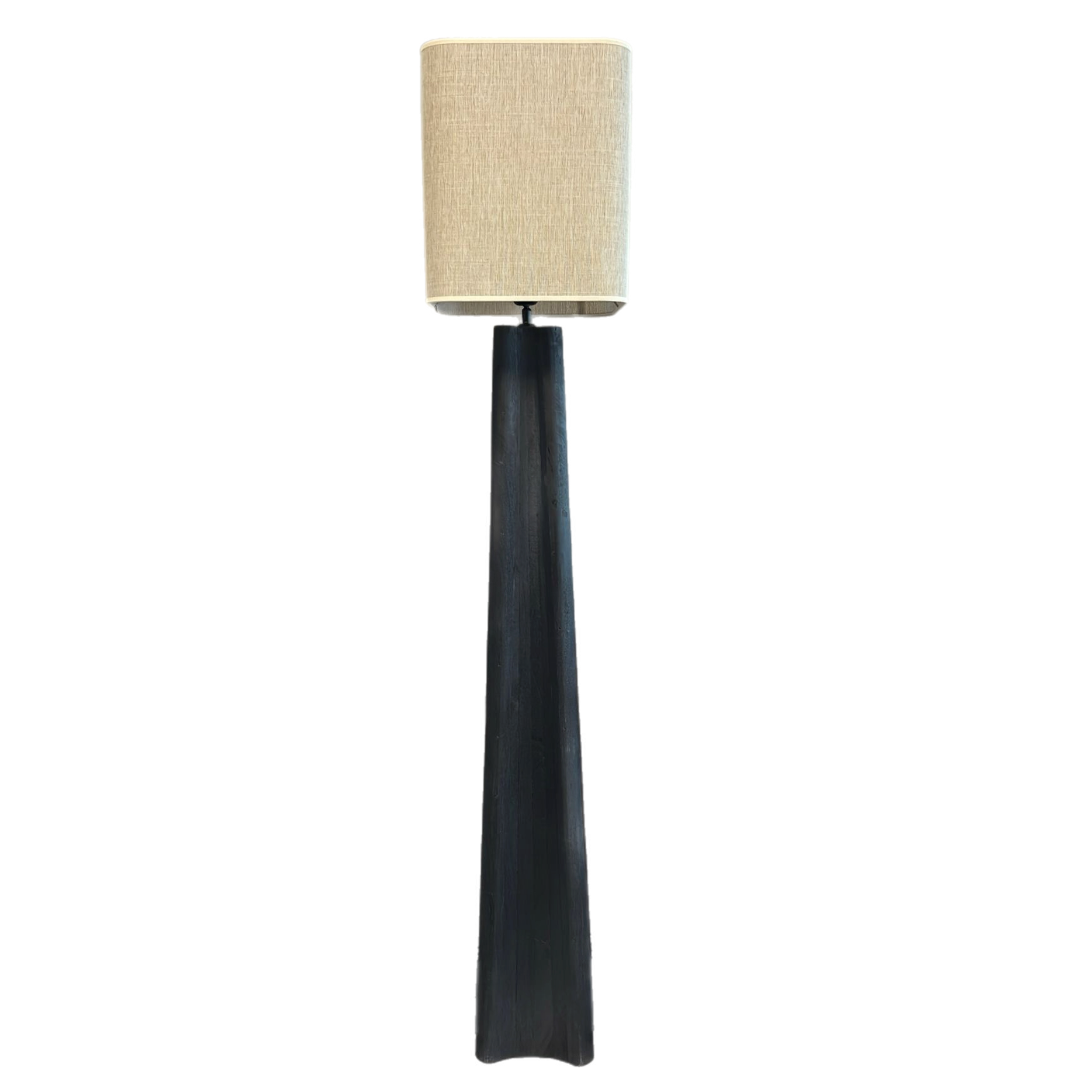 Stehleuchte mit Holzfuß & Beige - GUNDT HOME