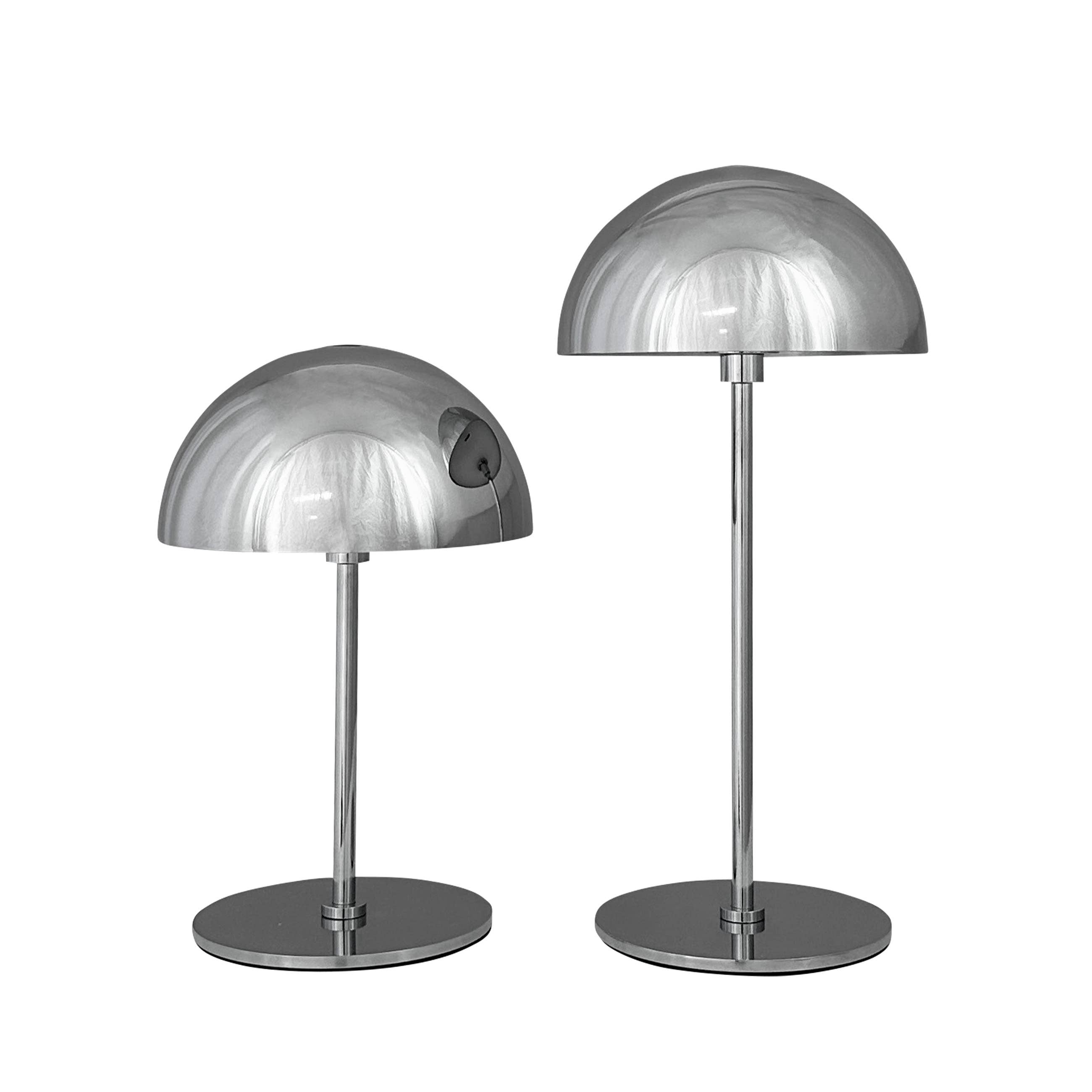 ALONG LED Mini-Tischlampe Chrom 2er Set. - GUNDT HOME
