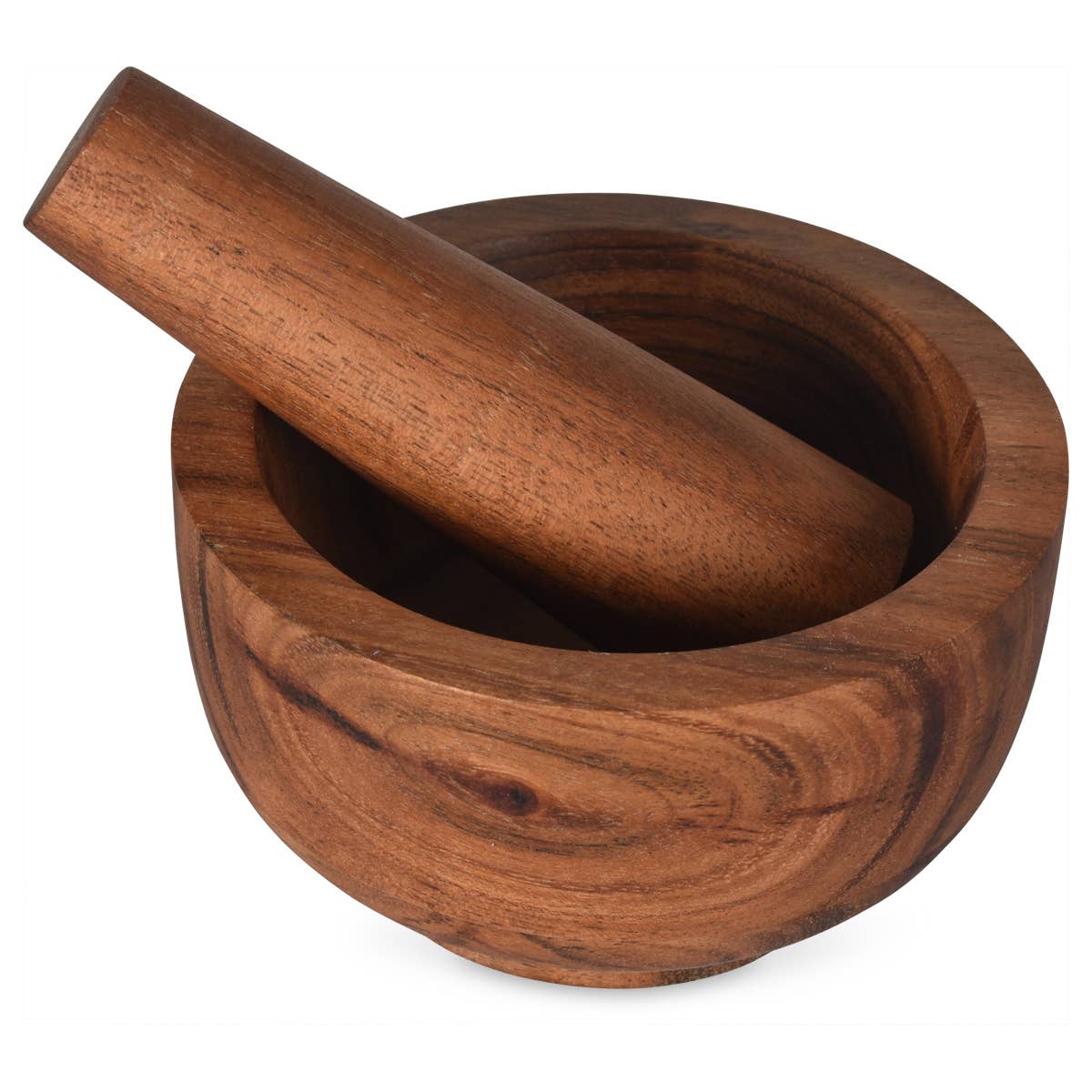 Holzmörser mit Stößel D12 H7cm - GUNDT HOME